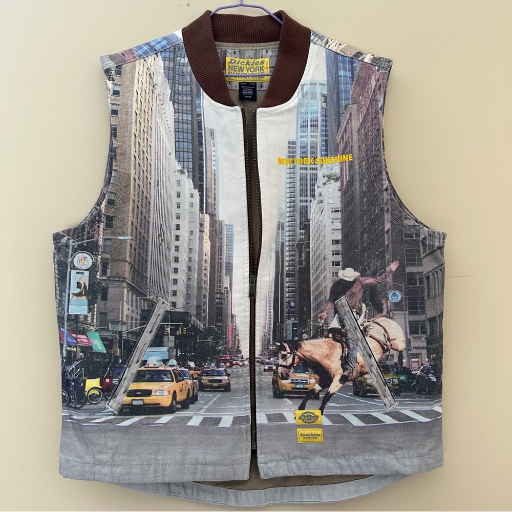 New York Sunshine x Dickies City Cowboy Photo-real Vest Men's L Grandpacore